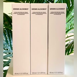GROWN ALCHEMIST HYDRA RESTORE DAY CREAM ~ 2.1 oz Ea. Set of 3